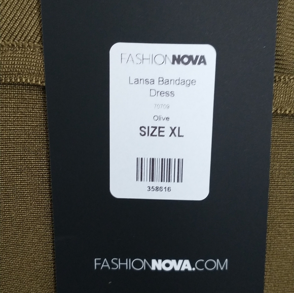 BRAND NEW never worn still w/ tags Olive Green bodycon dress - Picture 6 of 7